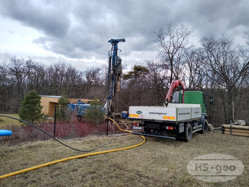 Hostěnice, hg průzkumné vrty 2 x 120 m
